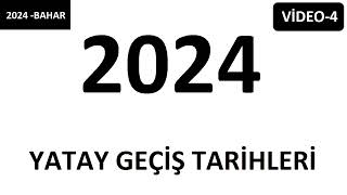 2024 YATAY GEÇİŞ TARİHLERİ 2024 BAHAR DÖNEMİ GEÇİŞ TARİHLERİ YATAY GEÇİŞ VİDEO4 [upl. by Adnauqaj632]