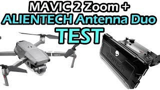 DJI Mavic 2  ALIENTECH DUO antenna test 大疆御2DUO双频天线测试 [upl. by Buerger]