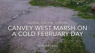 Canvey West Marsh Nature Reserve by Drone canvey Island Essex UK [upl. by Valina]