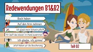 Deutsch Lernen  Redewendungen B1ampB2 Teil 02  Wortschatz [upl. by Miko481]