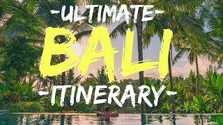 Bali Itinerary BEST of BALI in 10 days [upl. by Avruch930]