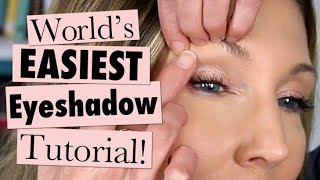 Makeup 101 for MATURE Beginners  Worlds EASIEST Eyeshadow Tutorial [upl. by Yrag926]