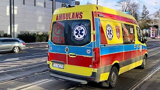 Alarmowo Ambulans P  MercedesBenz Sprinter IIIAuto Form  ZRM P01 128  WSPR Poznań [upl. by Innos]