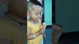 Baby’s First Ice Cream Experience Sweet Reactions and Pure Joy🤩babyshorts funnyshorts [upl. by Namreh]