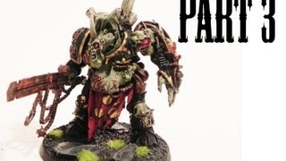 How to paint a Chaos Daemon Prince of Nurgle pt3 [upl. by Mari]