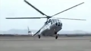 Russian pilot chopper does crazy manuevers with Mil Mi  8  HIP [upl. by Oidgime258]