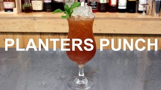 TIKI WEEK Planters Punch Cocktail Recipe [upl. by Tiler]