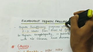 Fulminant Hepatic failure  Pathology  Handwritten notes [upl. by Orit957]