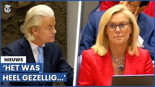 Cynische Wilders ‘complimenteert’ Kaag ‘Dit is echt knap’ [upl. by Ursulette]