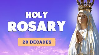 🙏 POWERFUL ROSARY 🙏 20 DECADES of The Holy Rosary Meditation [upl. by Anailuy867]