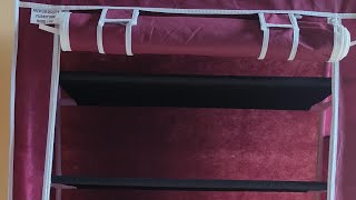 collapsible wardrobe review from Flipkart under 500 [upl. by Casie]