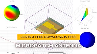 Microstrip patch antenna with HFSS  5G antenna in HFSS  Design and Analysis of Microstrip Antenna [upl. by Rupert]