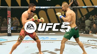 EA Sports UFC 5  Ilia Topuria Vs Jose Aldo I FULL FIGHT PS5 [upl. by Elleraj]