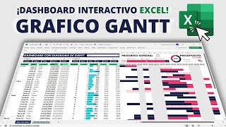 Crea el Mejor DIAGRAMA DE GANTT Interactivo en Microsoft Excel Dashboard para Proyectos [upl. by Isaacs600]