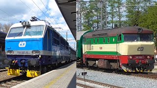 Vlaky Olomouc hlavní nádraží  652016  Trains at Olomouc Main Station [upl. by Westley581]