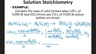 Solution Stoichiometry Notes [upl. by Sinnaoi]