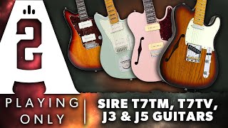 Sire T7TM T7TV J3 amp J5 Guitars  Playing Demo [upl. by Ariem]