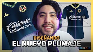 😱 La NUEVA CAMISETA del América 🦅  DISEÑANDO el NUEVO PLUMAJE del Ave [upl. by Oralla]