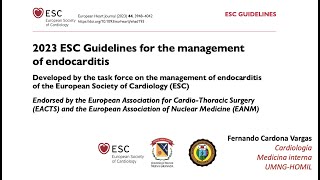 Revisión PARTE 2 2023 ESC Guidelines for the management of endocarditis [upl. by Nahtal]