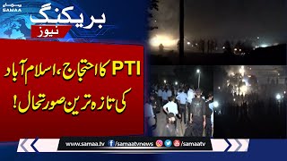 Breaking News PTI Protest  Latest Situation in Islamabad  SAMAA TV [upl. by Cherian229]