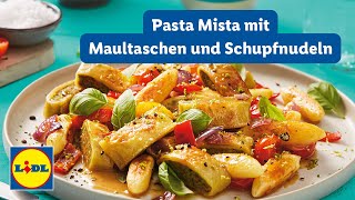 Vegane Gerichte von Timo Franke  Pasta Mista mit Maultaschen und Schupfnudeln  Lidl Kochen [upl. by Theresita]