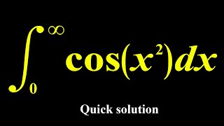 integral cos x2 from 0 to infinity [upl. by Home]