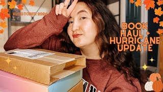 Book Haul  Hurricane Update  vlogtober 2024 [upl. by Attenor]