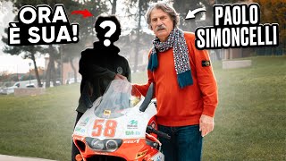 CONSEGNO LAPRILIA RS250 AL VINCITORE ❤️ CON PAOLO SIMONCELLI🔥 [upl. by Avie85]