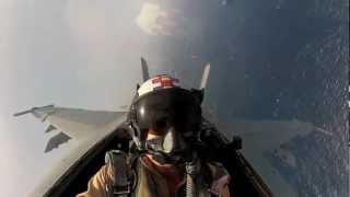 F18 Hornet Flying Cockpit View of Pilot Flyover and Jet Fighter Flyby Video of US Aircraft Carrier [upl. by Roy]