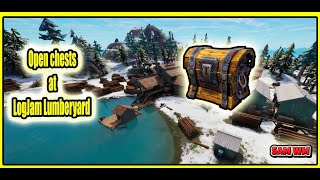 Open chests at LogJam Lumberyard  Fortnite Quests Guide [upl. by Calan838]