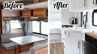 TINY HOME RV CAMPER REMODEL MAKEOVER DIY HOW TO 2021 TINY HOUSE TOUR [upl. by Rissa678]