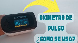 ✔️ OXIMETRO DE PULSO ¿Cómo funciona ¿Cómo interpretar los valores  ENFERMERIA [upl. by Ahcas991]