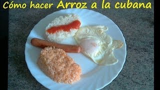 Cómo hacer arroz a la cubana [upl. by Horne]