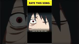 Obito Uchiha Hindi Song  AI Generated 🔥 anime shorts [upl. by Candi]