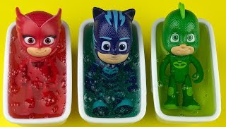 Pj Masks Toys and Toy Bathtubs Learn Colors for Kids [upl. by Svend]