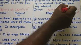 Difference between phenoxide ion and alkoxide ion [upl. by Shu85]