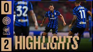 INTER 02 ALITTIHAD  HIGHLIGHTS  AMICHEVOLE 202425 ⚽⚫🔵 [upl. by Nylessoj]