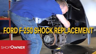 Ford F250 Shock Replacement VIDEO [upl. by Elahcim]