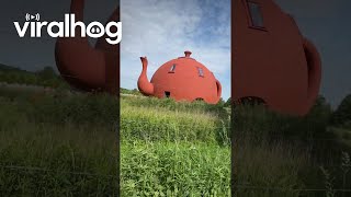 Teapot House in Poland  ViralHog [upl. by Anidualc]