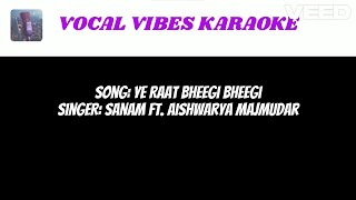 Ye Raat Bheegi bheegi lower key karaoke  Female key karaoke [upl. by Oaoj]