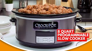 CrockPot Large 8 Quart Programmable Slow Cooker  Best Slow Cookers  Slow Cooker [upl. by Ayatahs]