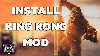 Install King kong in GTA5  GTA5 King kong MODS 2024 [upl. by Orsini194]