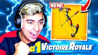 JE FAIS TOP 1 AVEC LE NOUVEL ARC EXPLOSIF CHEATÉ SUR FORTNITE BATTLE ROYALE [upl. by Llekcm]