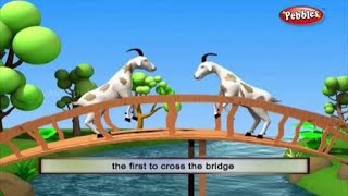 । The two wise goats 3d animation hindi moral stories for kids।। दो समझदार बकरियों की हिंदी कहानी ।🐐 [upl. by Atnad140]