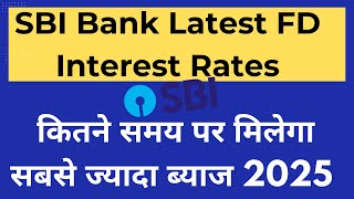 SBI FD Interest Rates November 2024  SBI Fixed Deposit Interest Rates 2024 [upl. by Frannie923]