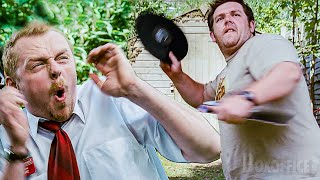 Zombies VS Records Scene  Shaun of the Dead  CLIP [upl. by Roshelle828]