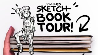 I FINISHED MY SKETCHBOOK  Sketchbook Tour No 24 [upl. by Attenoj]