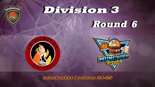 Atlasbasket  Div 3Round 6  ΕΜΠRISMOS vs MUNCHIES RELOADED [upl. by Zarihs]