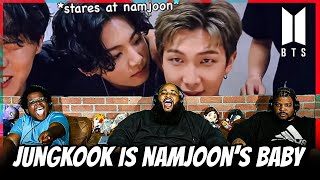 Jungkook being Namjoon’s baby Reaction [upl. by Hnah]