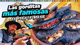 Deliciosas GORDITAS Pan Relleno de QUESO y más en PEÑA DE BERNAL Querétaro [upl. by Ybbob]